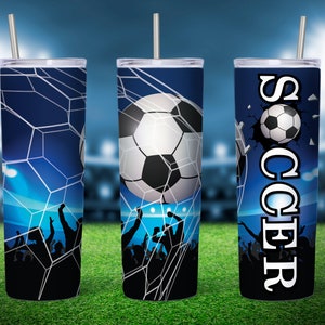 Soccer Mom 20oz Skinny Tumbler Full Wrap (PNG Digital Download)