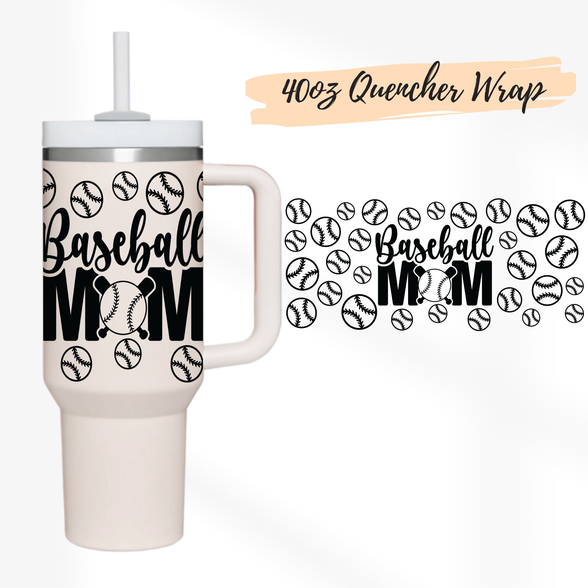 8 Designs 40oz Quencher Stanley Tumbler Wrap Cool Mom Moms Club