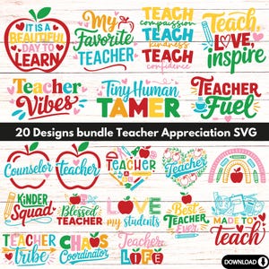 Teacher Appreciation Svg |  Back to School | Teacher Quote SVG | Gift for Teacher Life SVG | Digital Download for Cricut Silhouette Svg Png