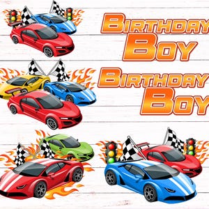 Bundle Racing Geburtstagskind PNG für Crafters | Rennzahlen png | Familie passende png | DIY Geburtstagskind png | Geburtstags-Party-Auto-Liebhaber