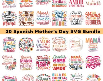 30 Spaanse Moederdag Latina Quotes Dia De Las Madres, png (digitale download)