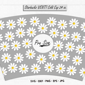 Starbuck cup Hibiscus wrap eps Love svg file for Starbuck cold cupHawaii starbuck svgValentine Svg24oz White Hibiscus Starbucks SVG