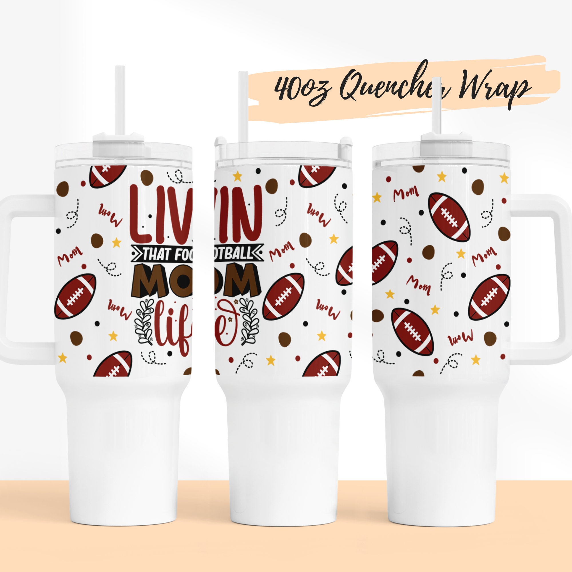 Personalized Football Mom Tumbler 40oz with Handle,American Mom Tumbler  Leopard Print,Football Mom C…See more Personalized Football Mom Tumbler  40oz