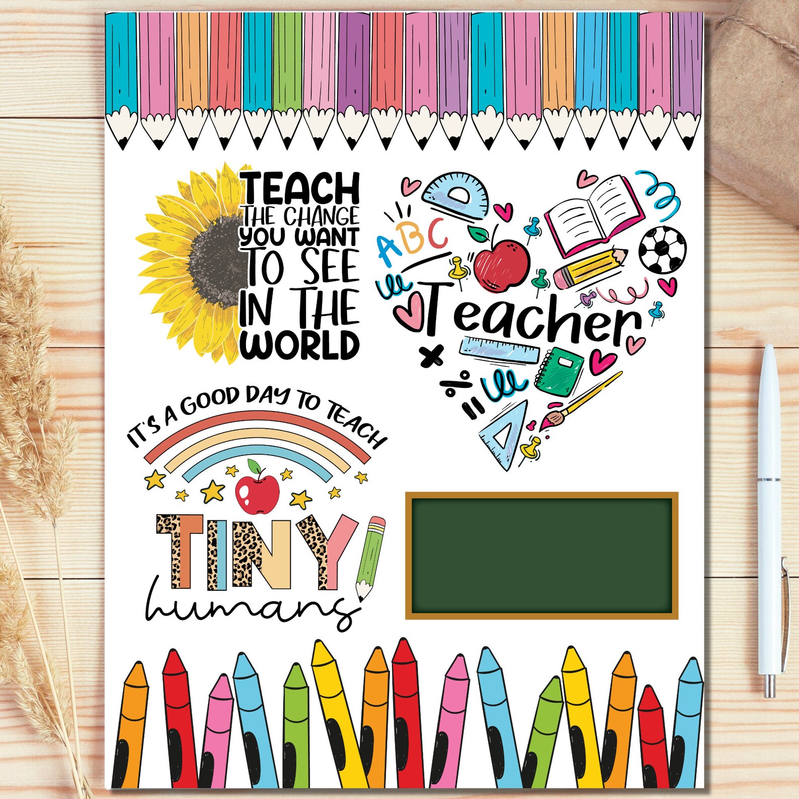 Teacher Book Cover 8.5 X 11 Inches Notebook Journal Cover - Etsy