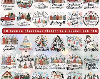 Christmas Houses SVG Bundle: Festive Cricut & Silhouette Designs (Digital Download)