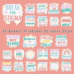 Boho Motivational Quotes: SVG PNG Bundle for Stickers & Wall Art (Digital Download