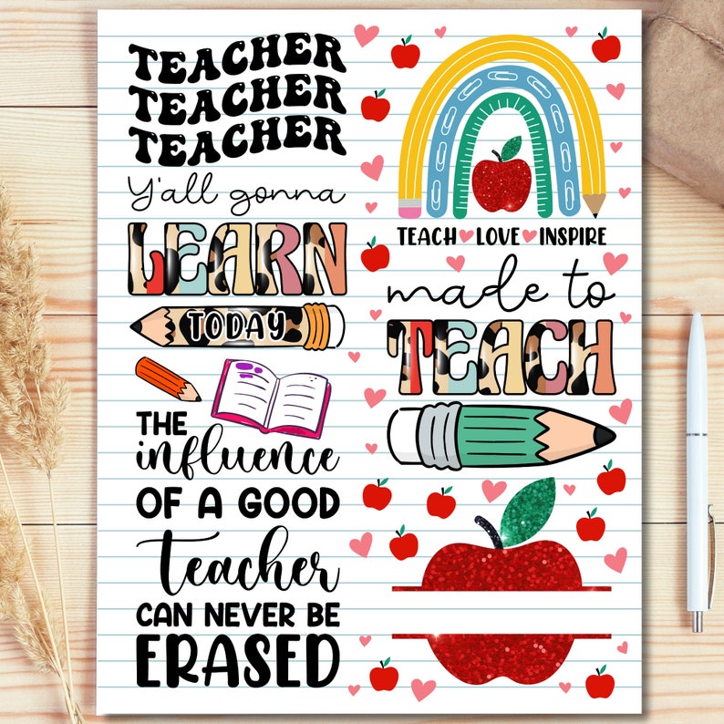 Teacher Book Cover 8.5 X 11 Inches Notebook Journal Cover - Etsy