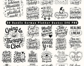 German Sayings SVG Bundle: 30+ Craft Designs for Cricut, Silhouette (Digital Download