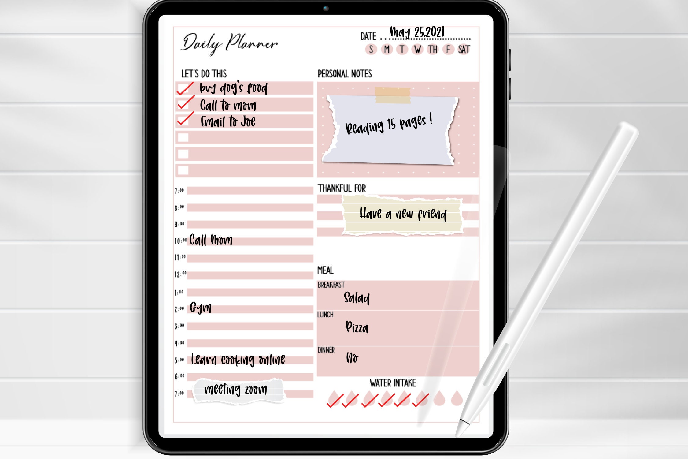 Etsy digital planner goodnotes free foodsmens