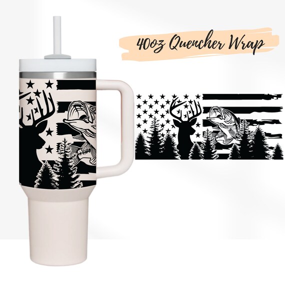 2 Designs 40oz Quencher Stanley Tumbler Wrap Tumbler Mama Cow Pattern 40 Oz  SVG Animal Print 40oz SVG Cricut Silhouette Template 