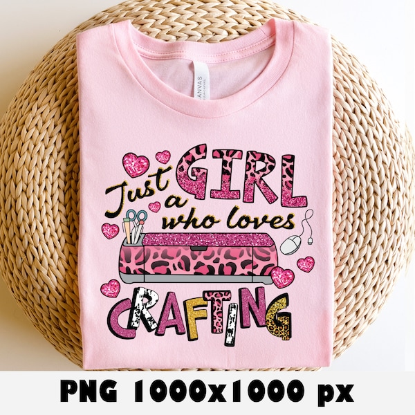 Crafty Girl Lifestyle Printing | Crafting inspiration Homemade | Craft Girl DIY | Gift for Mom Mother Day | PNG Shirt Mug Digital Download