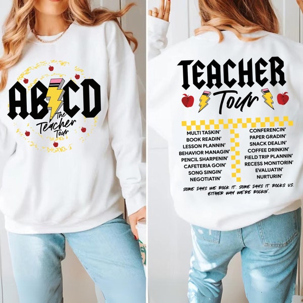 Retro Teacher Tour Png, ABCD Teacher Tour Png, Funny Teacher Png, End of Year Png, Teacher Gift, Kindergarten Teacher Png, Elementary School