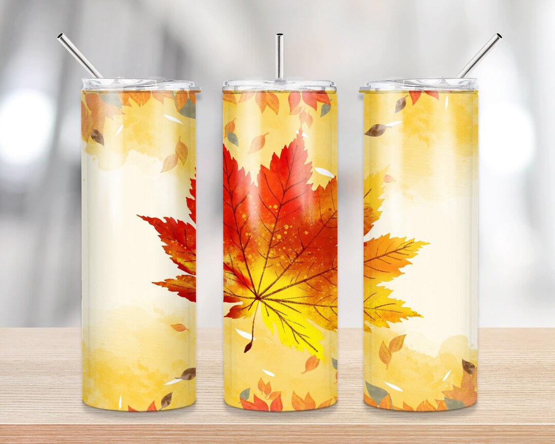 20 Oz Skinny Tumbler Sublimation Design Fall Tumbler Straight - Etsy