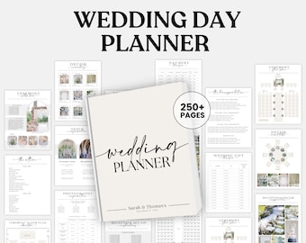 The Ultimate Wedding Day Binder Template, Wedding Planner,Canva Edit, Wedding Template, Instant Download, Digital Template, Printable