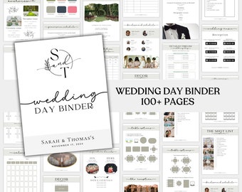 The Ultimate Wedding Day Binder Template, Wedding Planner,Canva Edit, Wedding Template, Instant Download, Digital Template, Printable