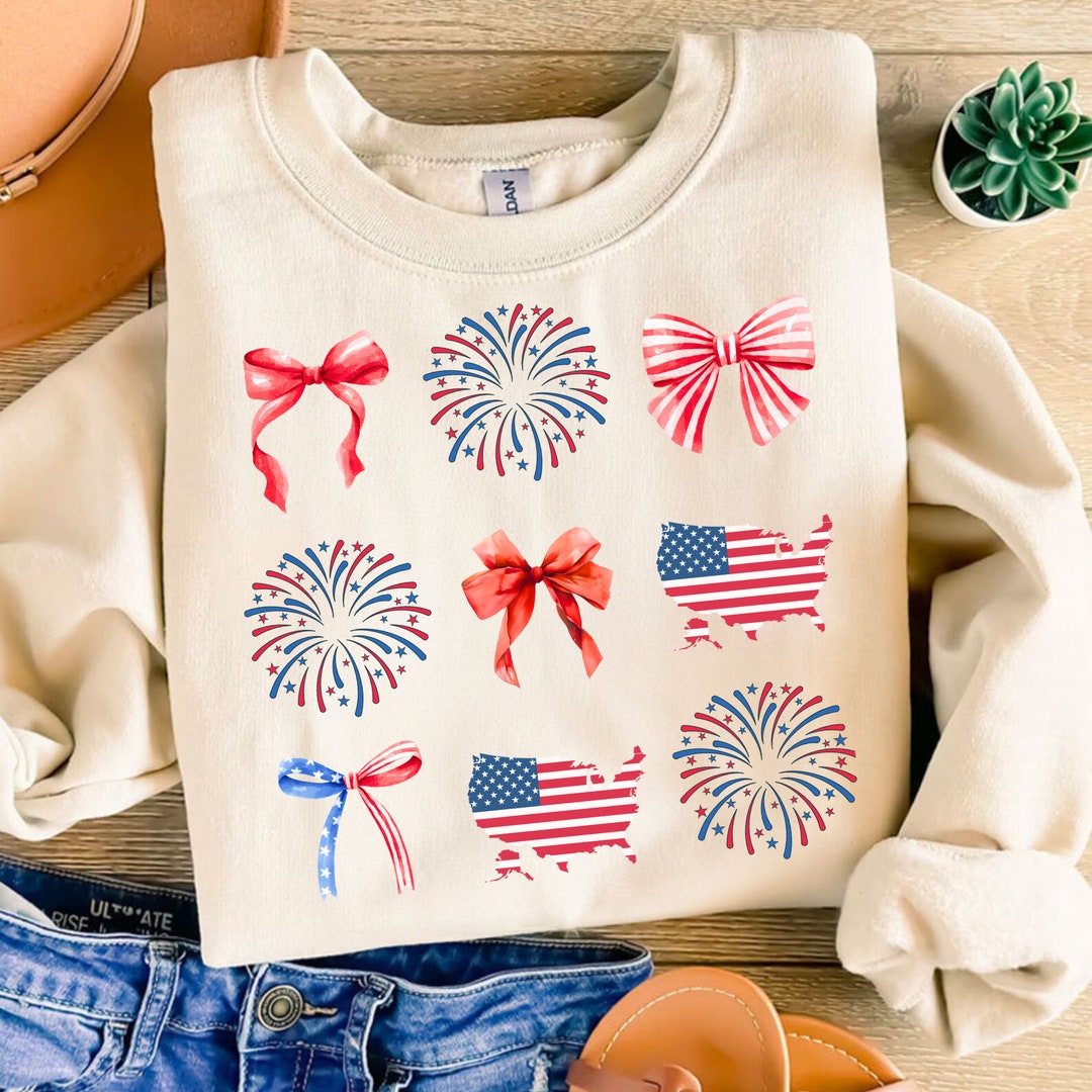 Coquette American Flag Png, Coquette Bow Png, 4th of July Sublimation ...