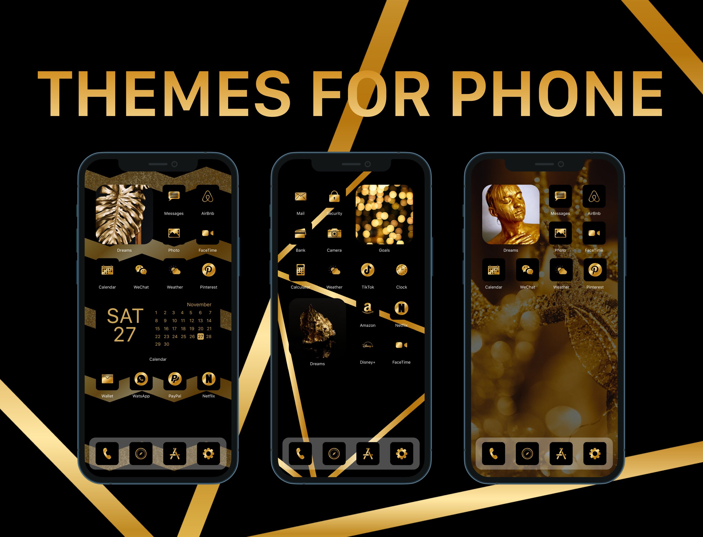 Ios 14 App Icons Luxury Theme Icons Bundle Ios14 App Etsy