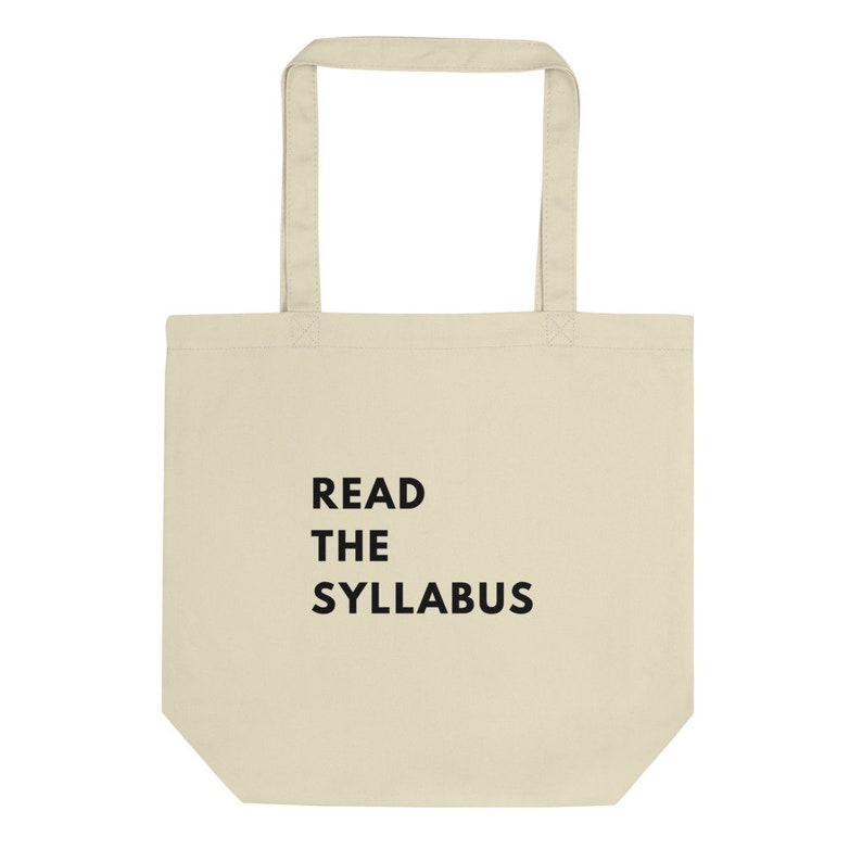 Read The Syllabus Tote Teacher Gifts Teacher Tote Bag