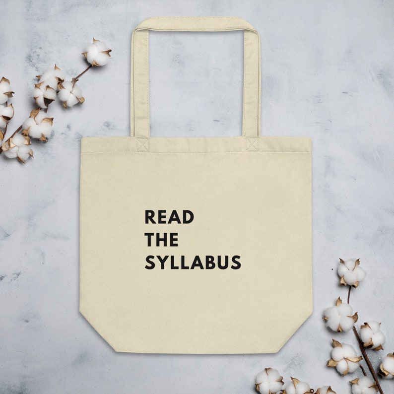 Read The Syllabus Tote Teacher Gifts Teacher Tote Bag