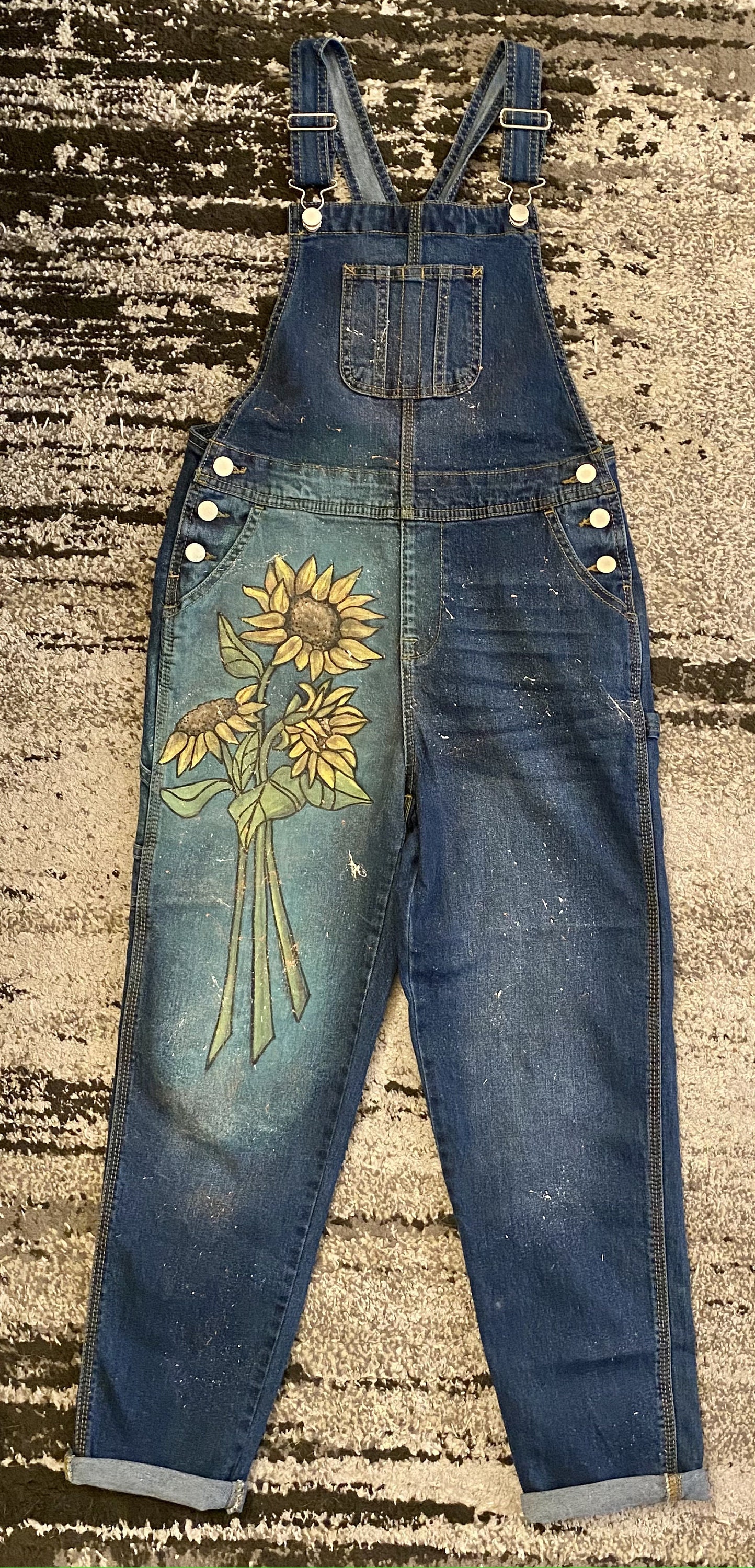 sunflower overalls