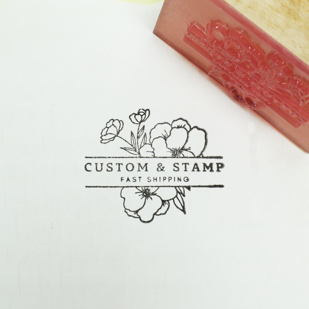 Personalized Logo Stamp, Custom Logo Stamp,rubber Stamp,large Custom ...