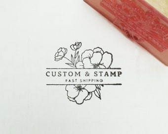 Personalized Logo Stamp, Custom Logo Stamp,Rubber Stamp,Large Custom Stamp,Custom Address Stamp,Business Stamp,Wedding Stamp,Wooden Stamps