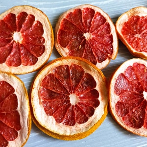 Tranches de pamplemousse séchées biologiques, orange séchée