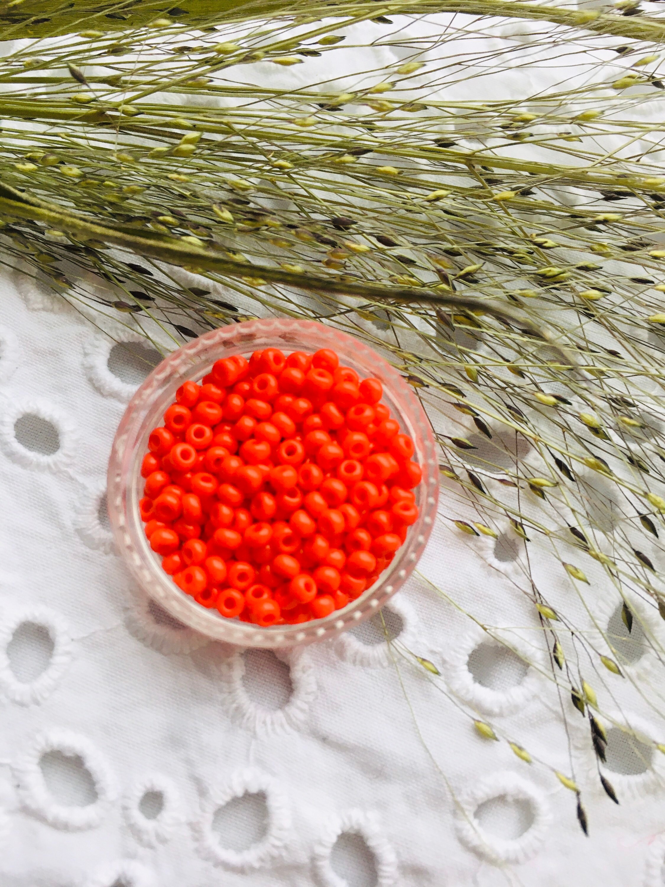 20 Grams Red Beads Red Seed Beading Supplies Beads Etsy UK