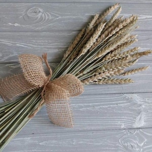 100 stems of natural wheat, a bunch of dried flowers, flower arrangement