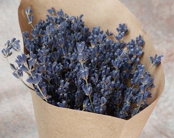 Natural Dried Lavender Bouquet: Home Wedding Decor