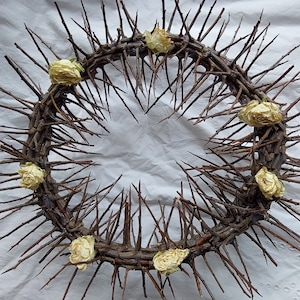 Sharp real thorn,Jesus Christ crown,thorns crown home decor door protection Christ crown of thorns christian passover rustic unique prop