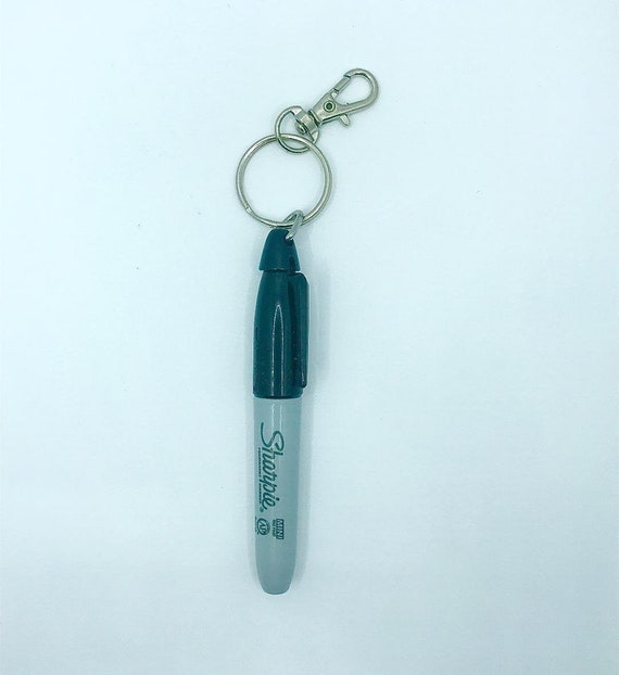 Mini Sharpie Keychain Sharpie Highlighter Badge Reel Etsy
