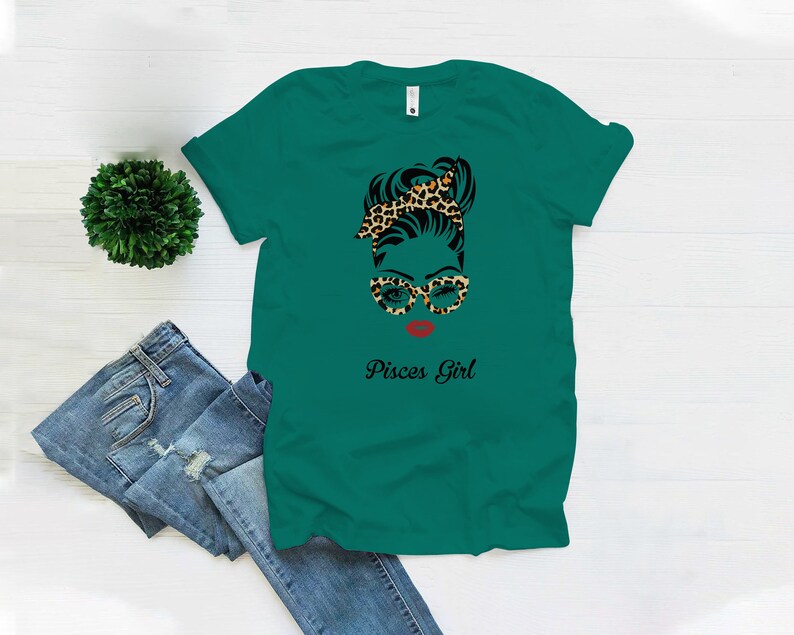 Pisces Girl SVG Leopard Girl Svg SVG Cutting File Cricut Svg Files For Cricut SvgDxfJpgEpsPng Instant Download Face Wink Eyes Lady