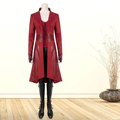 Wanda Maximoff/scarlet Witch Cosplay Leather Zip Etsy