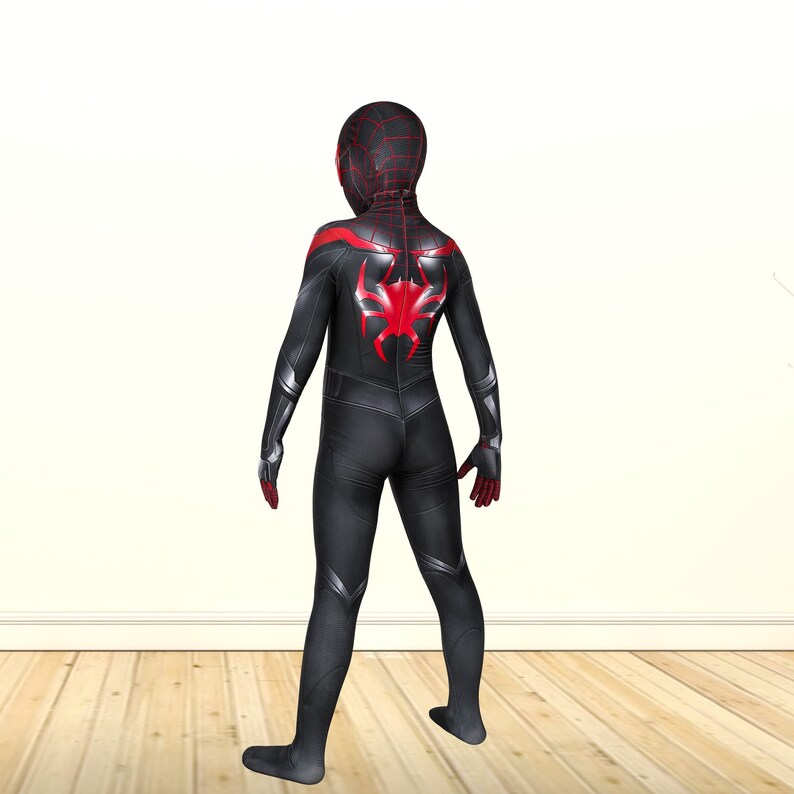 Spider-Man Miles Morales PS5 Costume Cosplay Suit Kids Outfit