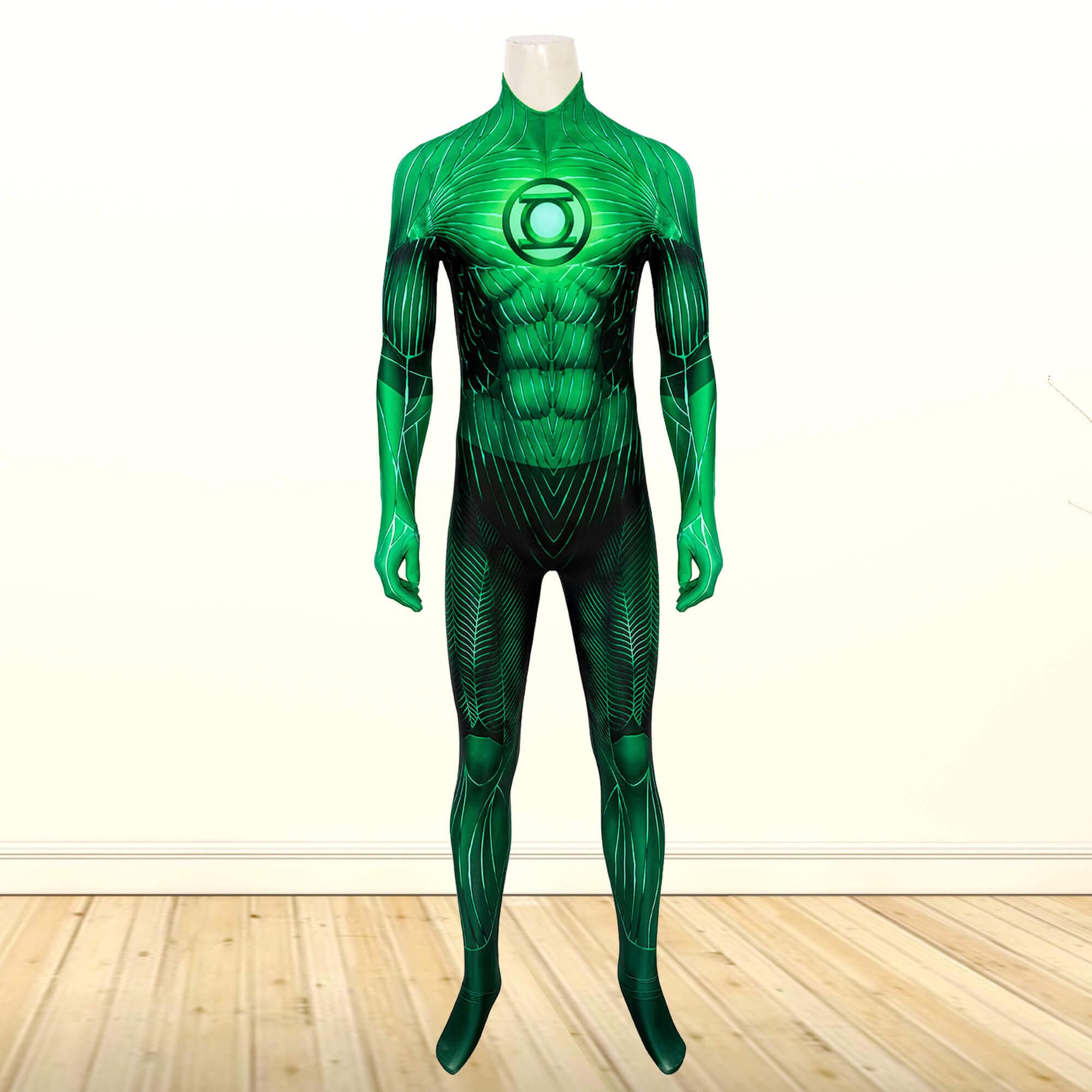 Green Lantern Costume Cosplay Suit Hal Jordan Halloween Outfit Etsy