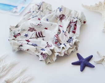 4th of July, Independence Day baby girl bloomers suspenders
