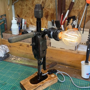 Vintage dekorativ bordslampa