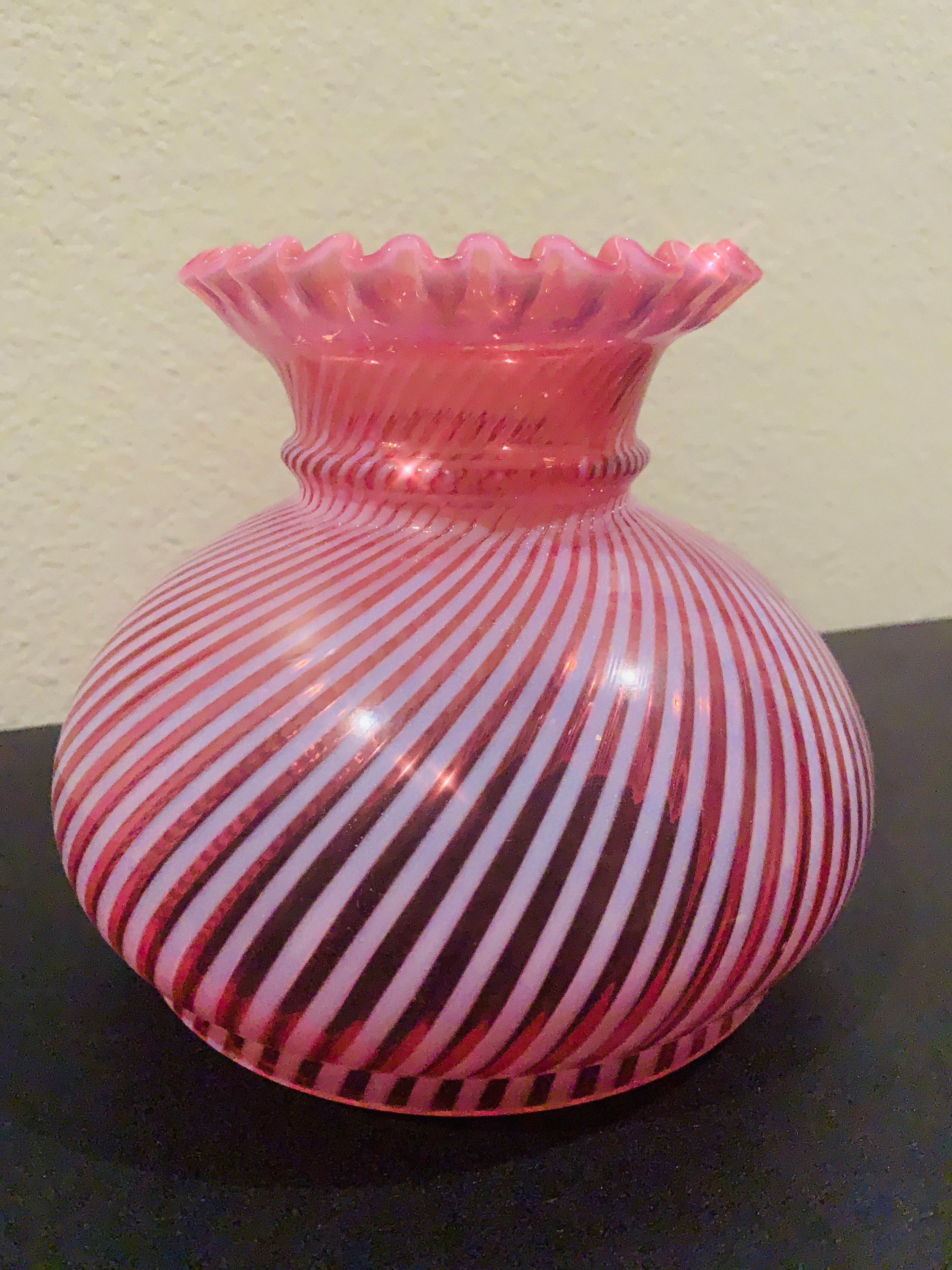 Fenton Cranberry Lamp for sale Only 2 left at 65