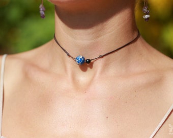 Moon and Earth necklace. Planet necklace. Solar system necklace. Space necklace. Earth necklace. Moon necklace. Galaxy. Solar system. Planet