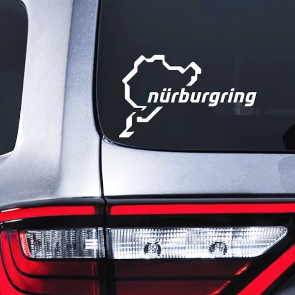 Nürburgring Adesivi Rosso, Vinile, Classico, Outdoor, 8 Cm - Foto 9