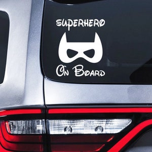 Sticker super-héros embarqué