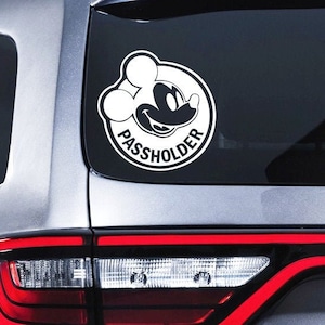 Sticker pour porte-passe Disney Sticker en vinyle inspiré de Disney