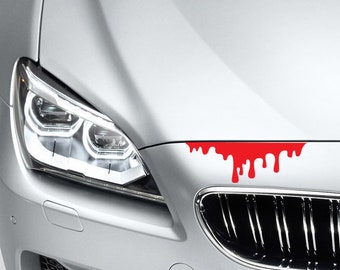 Blood Bleeding Car Decal Blood Flowing Dripping Custom Car Truck Van Sticker Window Bumper Sticker Vinyl Decal