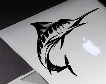 Marlin Fish Decal Laptop Decal Fish Vinyl Decal