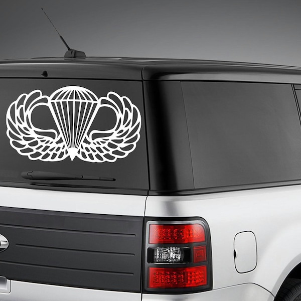 Airborne Wings Decal Airborne Wings Car Decal Military Decal Jump Wings Car Sticker