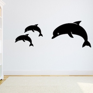 Dolphin's Wall Decal Dolphin Themed Wall Decal Dolphin Baby Decals