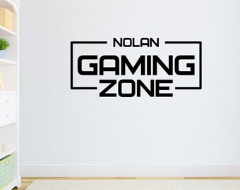 Gaming Zone Wall Decal Gaming Zone Nursery Sticker Gaming