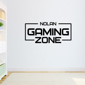 Gaming Zone Wall Decal Gaming Zone Nursery Sticker Gaming