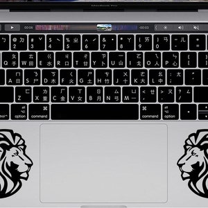 Laptopsticker leeuw leeuw silhouet sticker